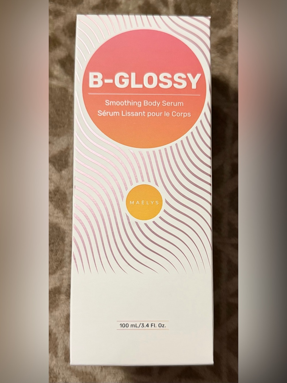 Maelys B-GLOSSY Smoothing Body Serum 3.4 oz Full Size new/unopened Retail $62